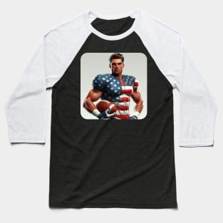 American Man NFL Football Player #9 Baseball T-Shirt